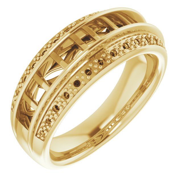 14K Yellow 1 CTW Diamond Anniversary Band  