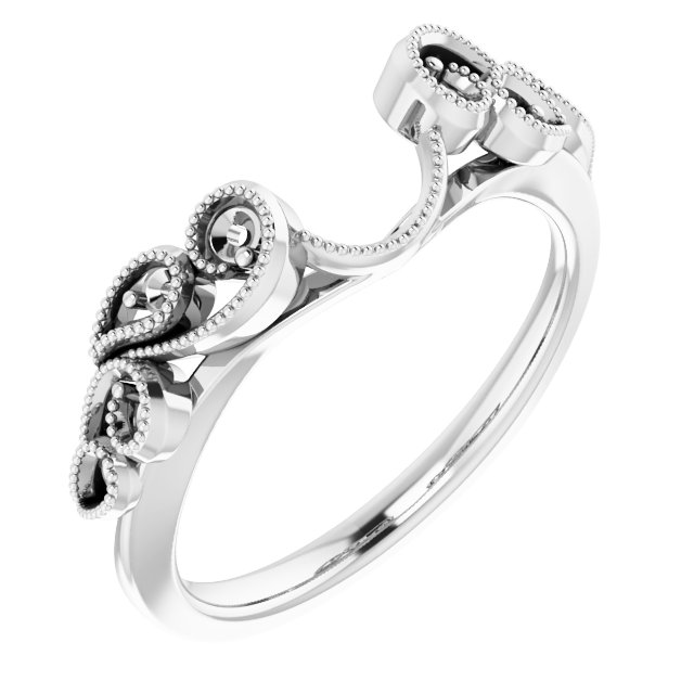 14K White .125 CTW Diamond Ring Enhancer Ref 13010132