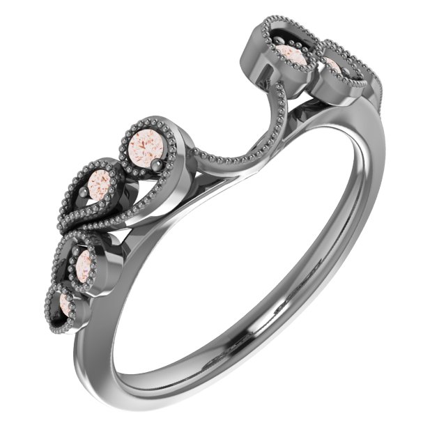 14K Rose .125 CTW Diamond Ring Enhancer Ref 13010133