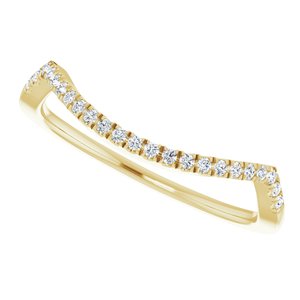 14K Yellow 1/10 CTW Diamond Band for 4.25 mm Ring