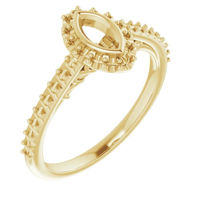 Bezel-Set Halo-Style Engagement Ring