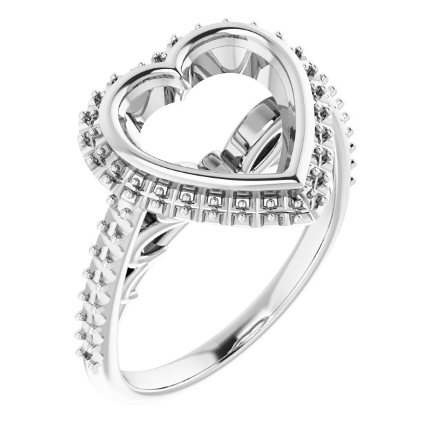 Bezel-Set Halo-Style Engagement Ring
