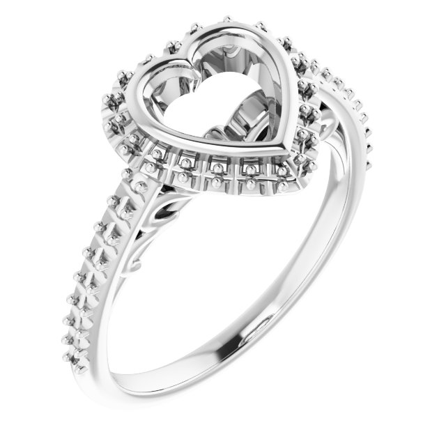 Bezel-Set Halo-Style Engagement Ring