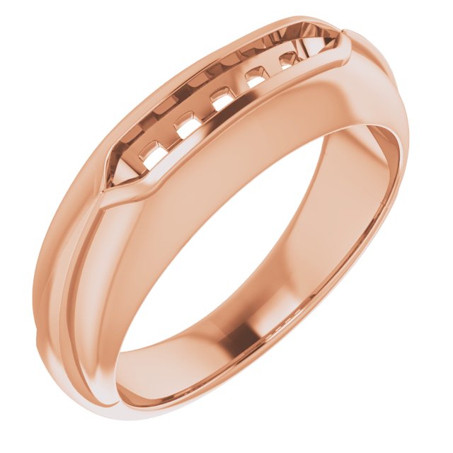 14K Rose 1/2 CTW Natural Diamond Band