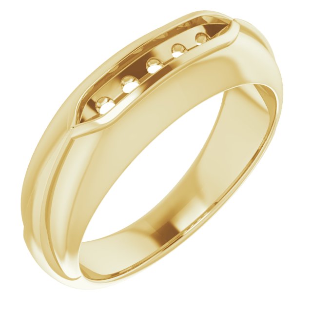 14K Yellow 1/3 CTW Natural Diamond Band