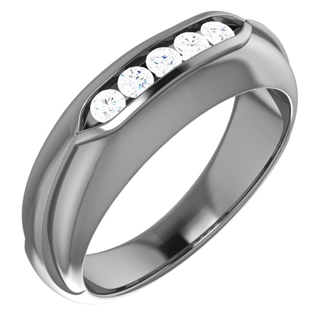 14K White .33 CTW Diamond Mens Ring Ref 14419847