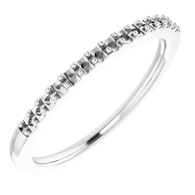 14K White 1/5 CTW Natural Diamond Anniversary Band  