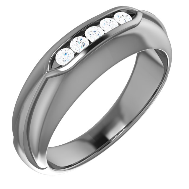 14K White .25 CTW Diamond Mens Ring Ref 14419846