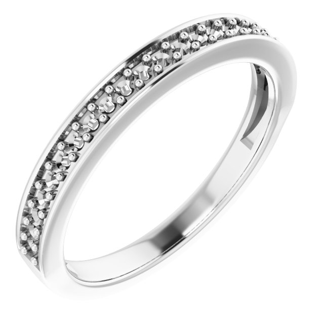 14K White 1/5 CTW Natural Diamond Anniversary Band