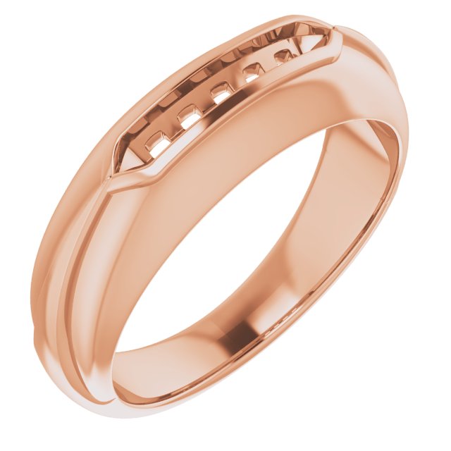 14K Rose 1/3 CTW Natural Diamond Band