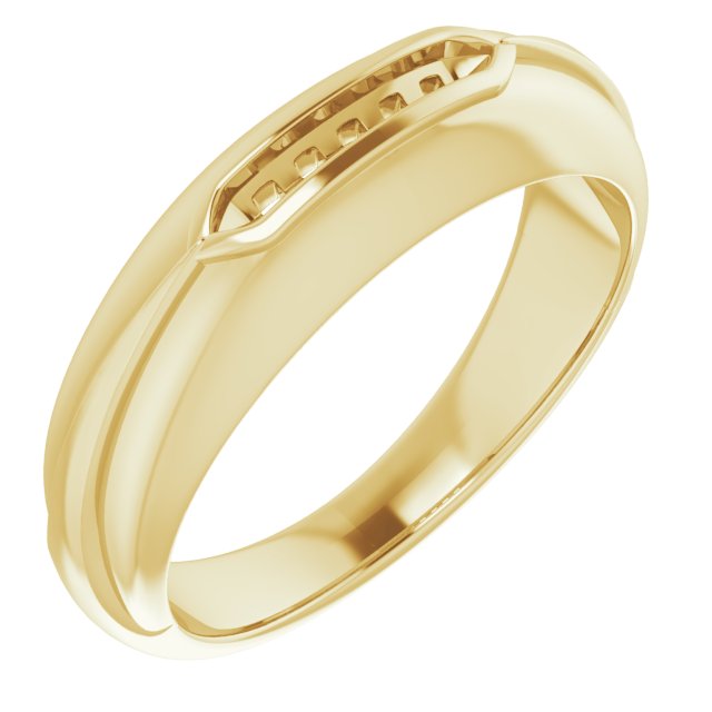 14K Yellow 1/6 CTW Natural Diamond Band