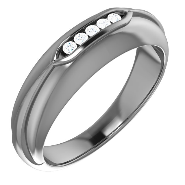Platinum .10 CTW Diamond Mens Ring Ref 14419642