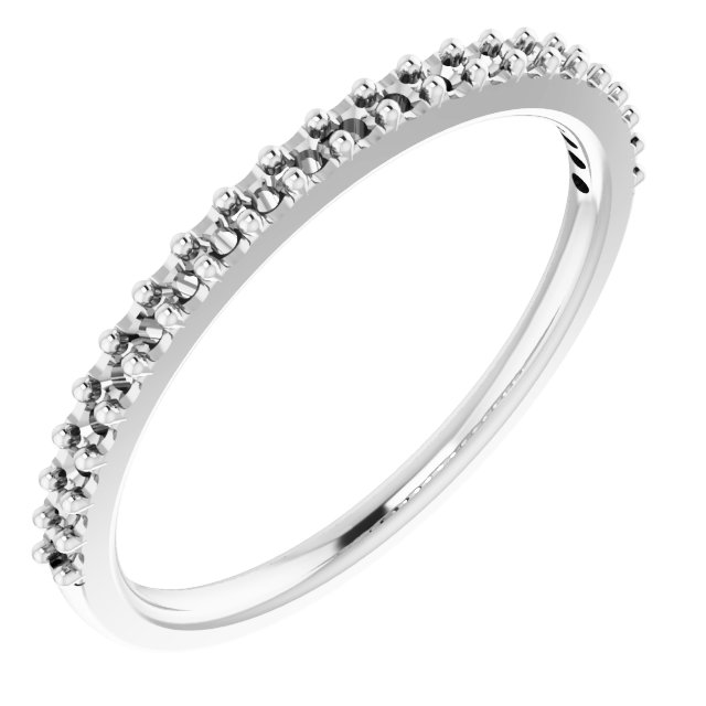 14K White 1/5 CTW Diamond Band