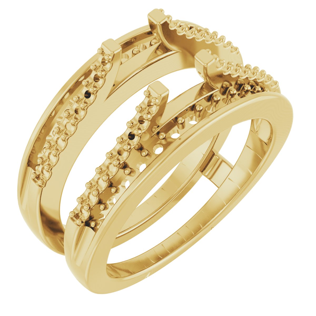 14K Yellow .50 CTW Diamond Ring Guard Ref 7678950