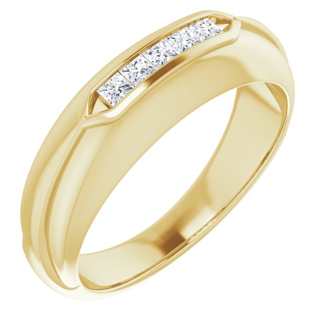14K Yellow 1/4 CTW Natural Diamond Ring