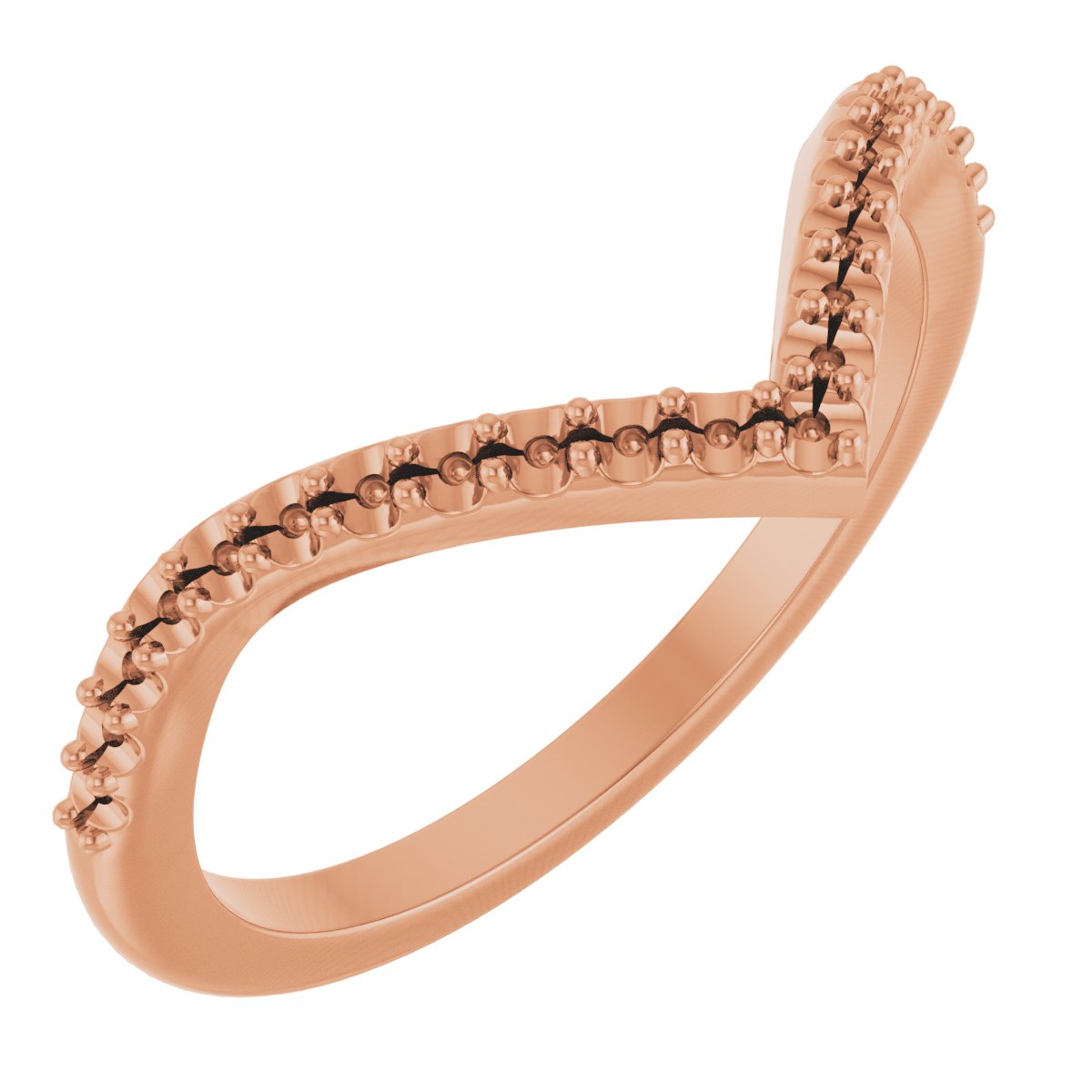 14K Rose 1/5 CTW Diamond Band