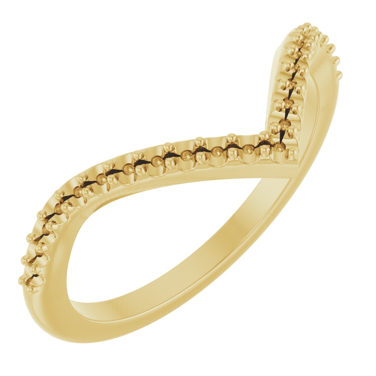 14K Yellow Gold 1/5 CTW Natural Diamond Band 