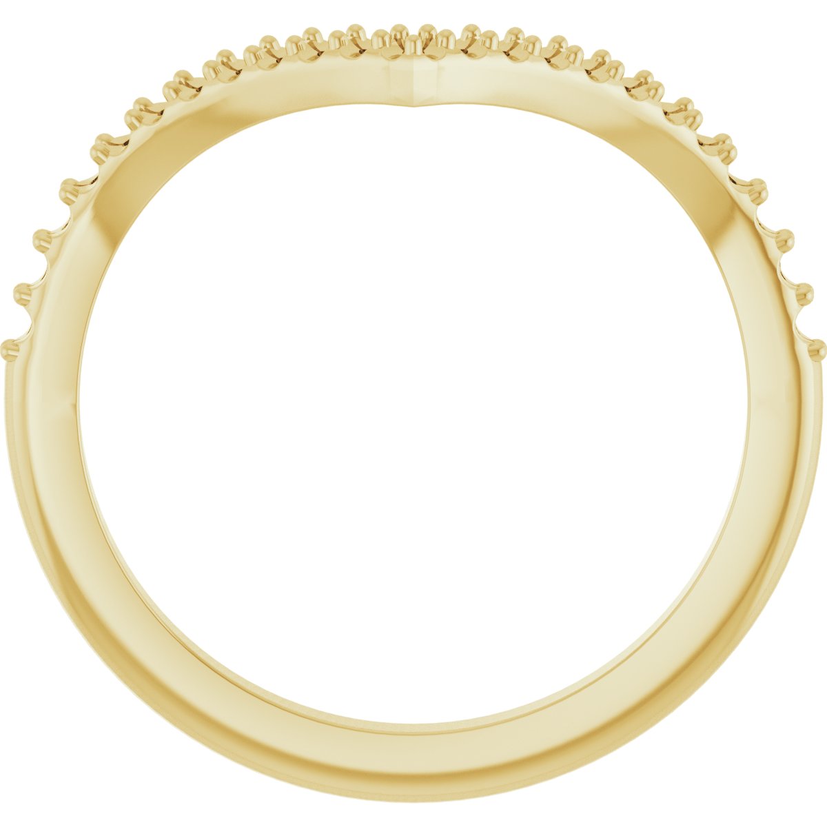 14K Yellow Gold 1/5 CTW Natural Diamond Band 