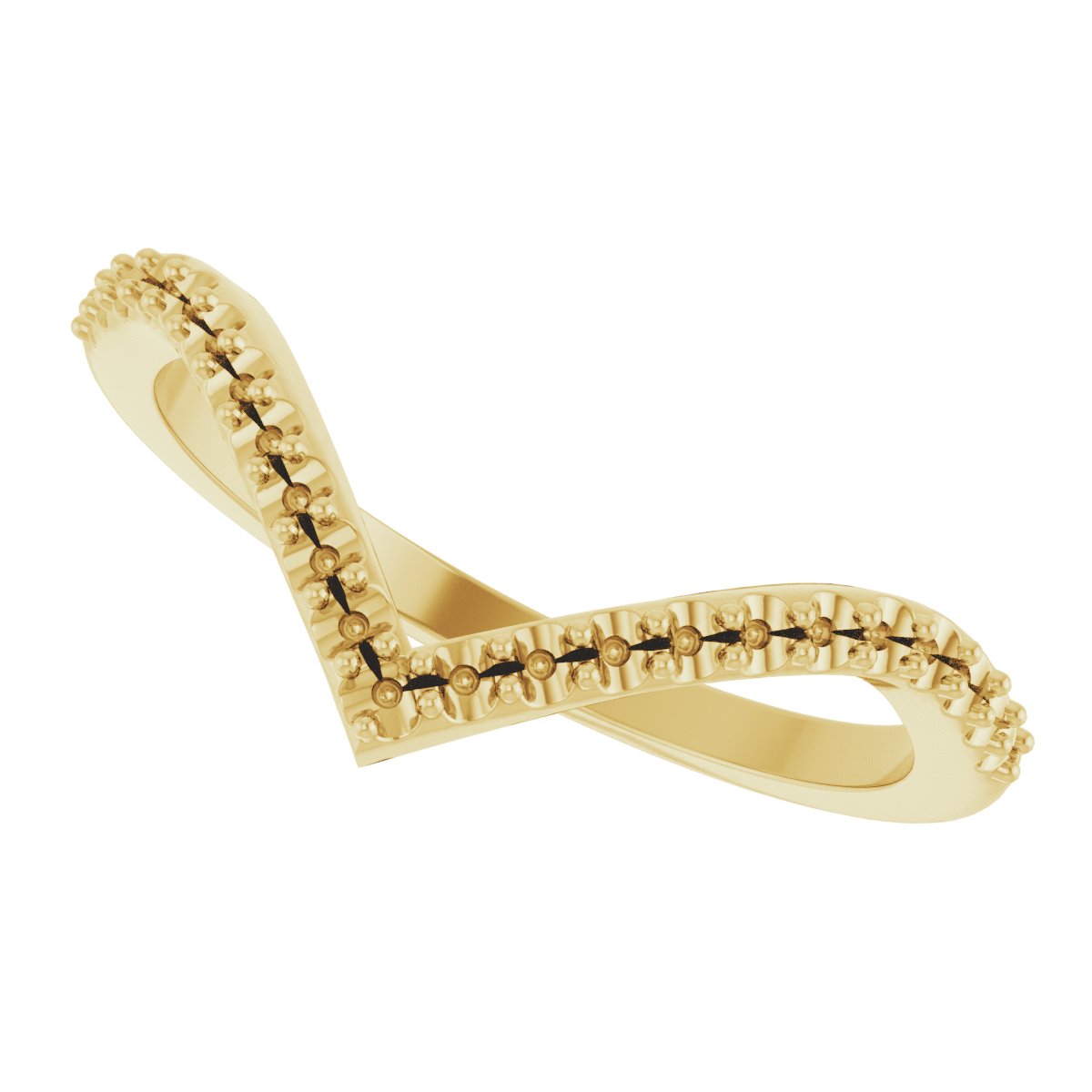 14K Yellow Gold 1/5 CTW Natural Diamond Band 