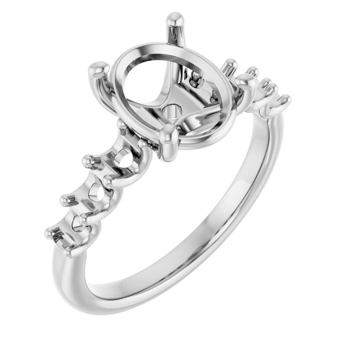 Accented Engagement Ring