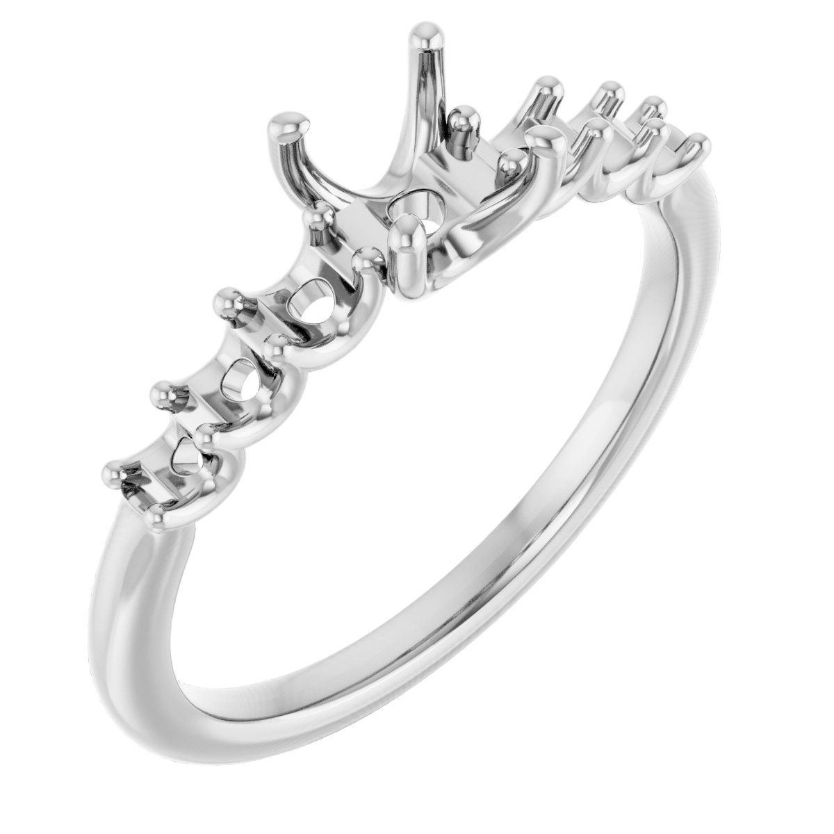 Accented Engagement Ring