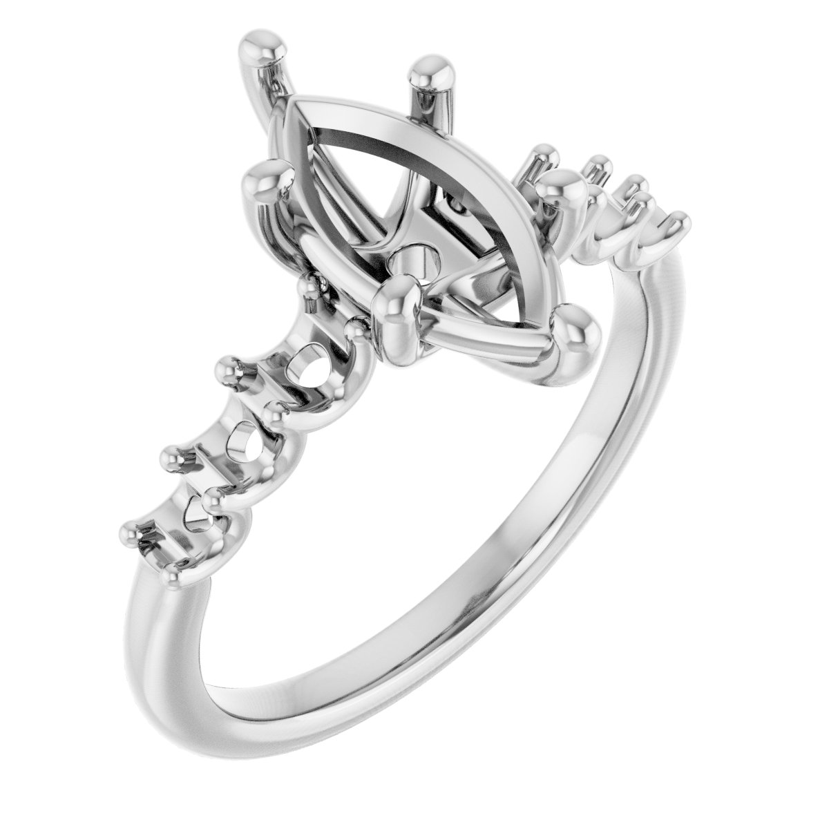 Accented Engagement Ring