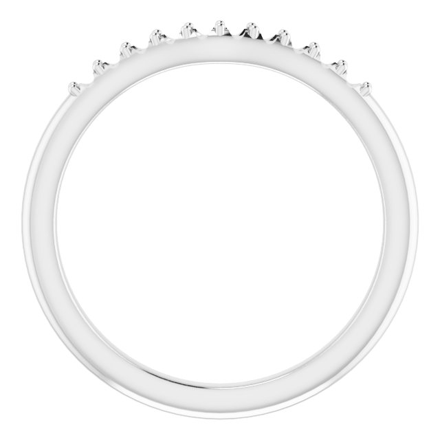 Band Mounting for 8x5 mm Pear Ring view 2