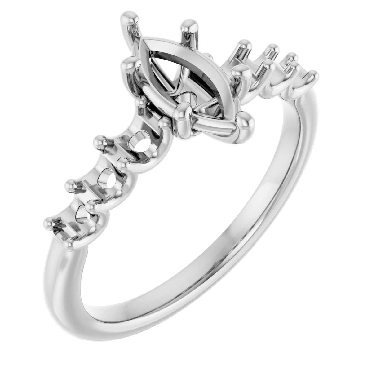 Accented Engagement Ring
