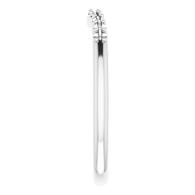 Band Mounting for 8x5 mm Pear Ring view 4
