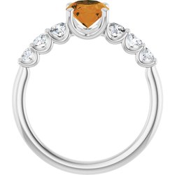 Accented Engagement Ring      