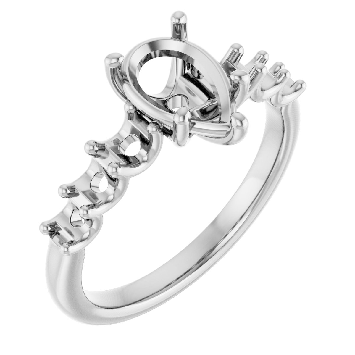 Accented Engagement Ring
