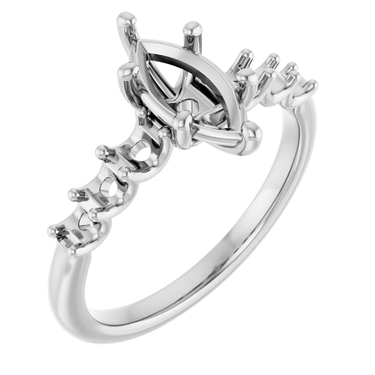 Accented Engagement Ring