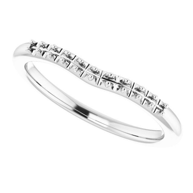 Band Mounting for 8x5 mm Pear Ring view 5