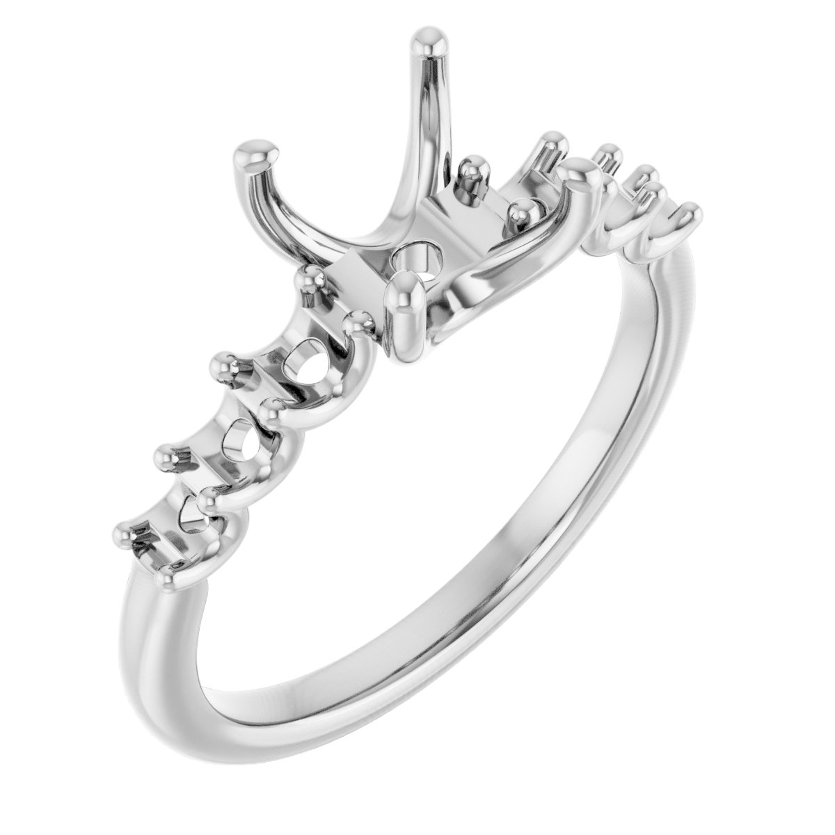 Accented Engagement Ring