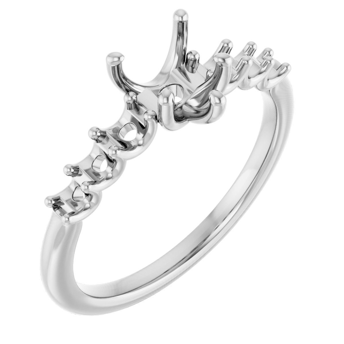 Accented Engagement Ring