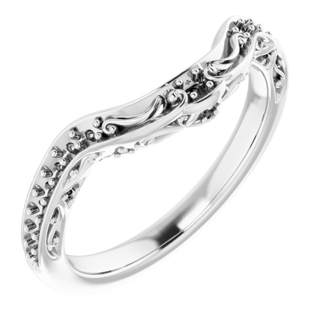 14K White 1/6 CTW Diamond Band