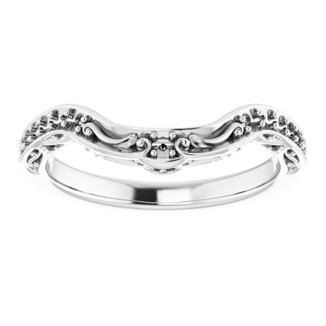 14K White 1/6 CTW Diamond Band