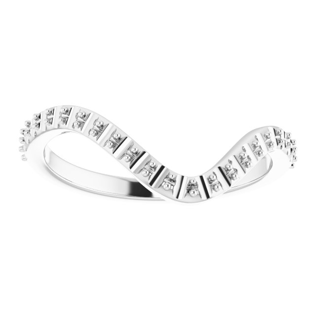 Band Mounting for 8 mm Square Ring view 3