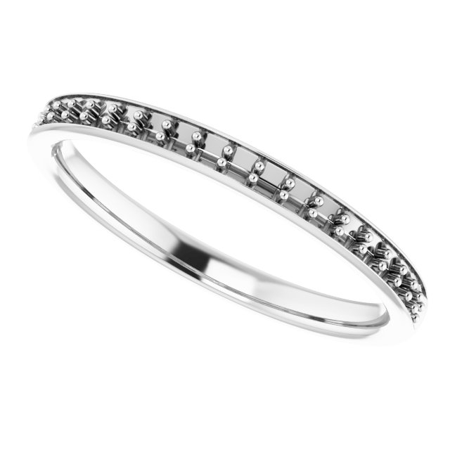 Band Mounting for 10x10 mm Heart Ring view 5