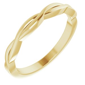 14K Yellow Sculptural-Inspired Band    