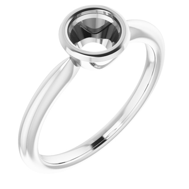 Bezel-Set Solitaire Ring
