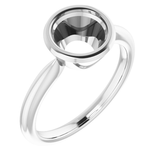 Bezel-Set Solitaire Ring