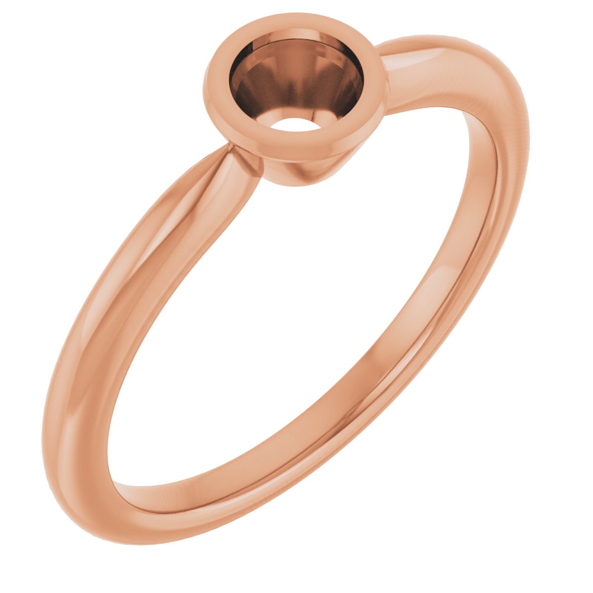 Bezel-Set Solitaire Ring