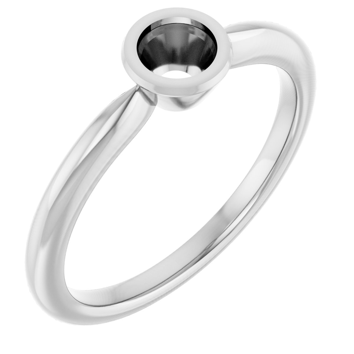 Bezel-Set Solitaire Ring