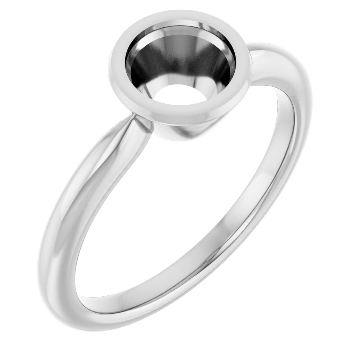 Bezel-Set Solitaire Ring