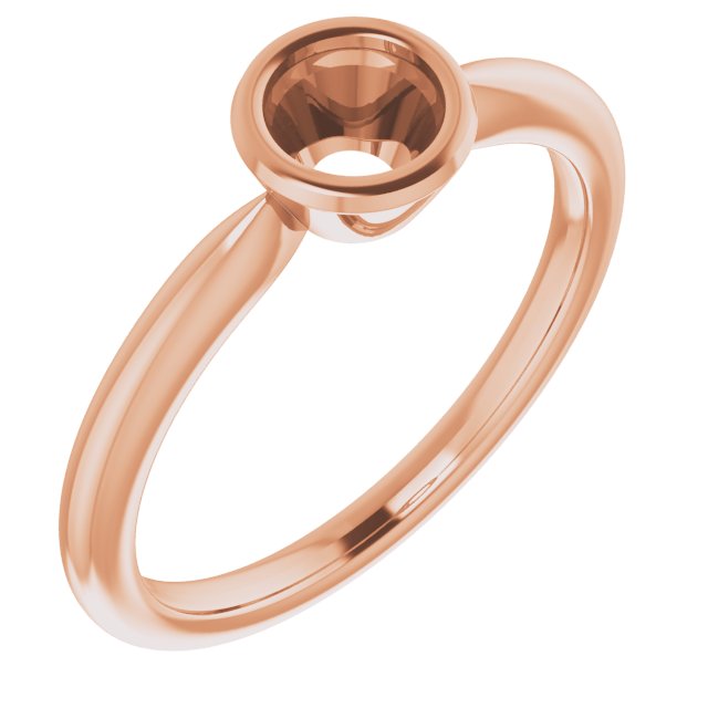 Bezel-Set Solitaire Ring