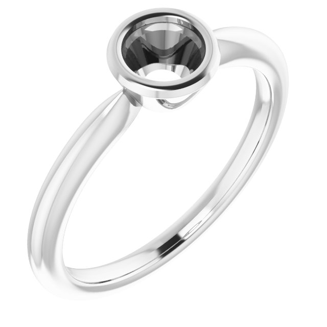 Bezel-Set Solitaire Ring