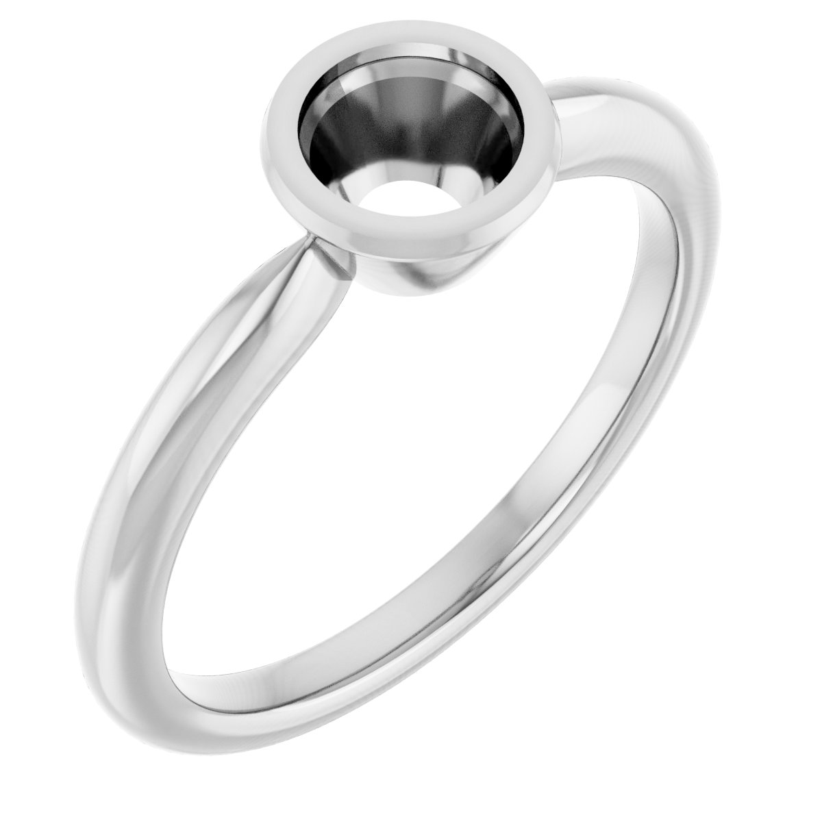 Bezel-Set Solitaire Ring