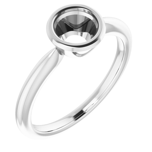 Bezel-Set Solitaire Ring