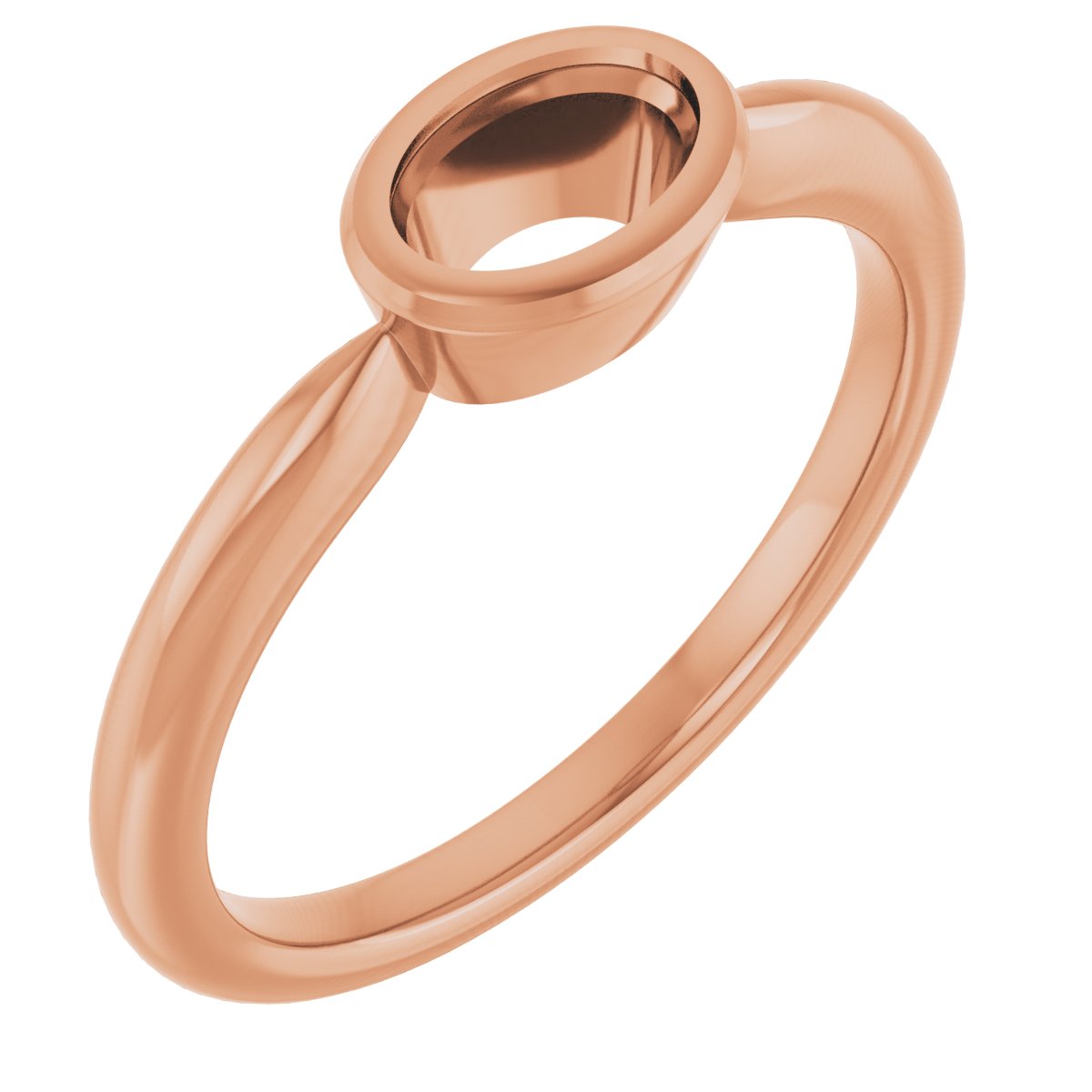 Bezel-Set Solitaire Ring